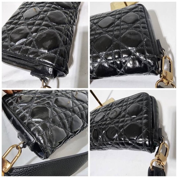 Authentic Christian Dior Cannage Lady Dior Wallet on Chain - Picture 12 of 16